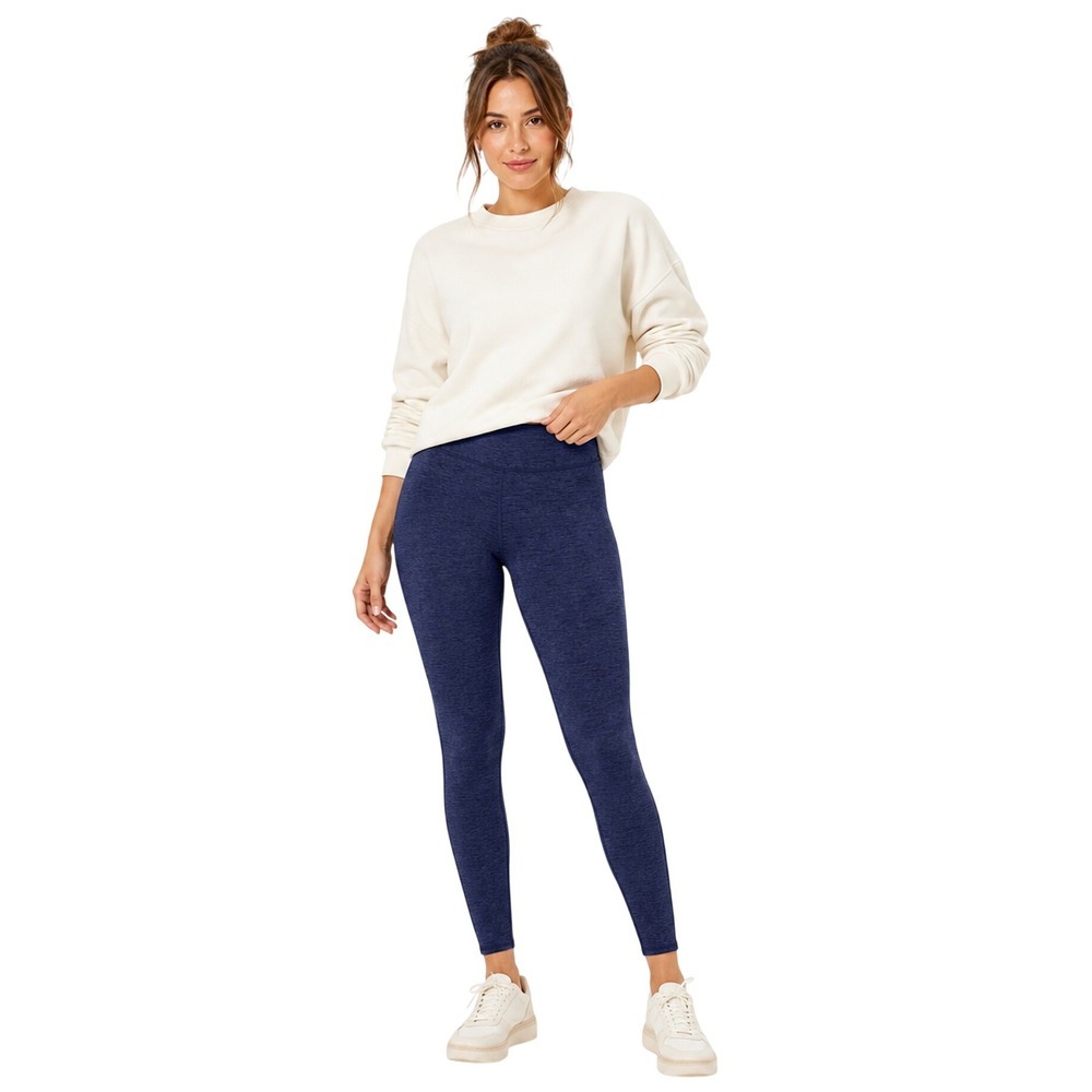 Alo Yoga Alosoft High Waist Lounge Leggings Navy Blue Heathered Yoga Pants XS